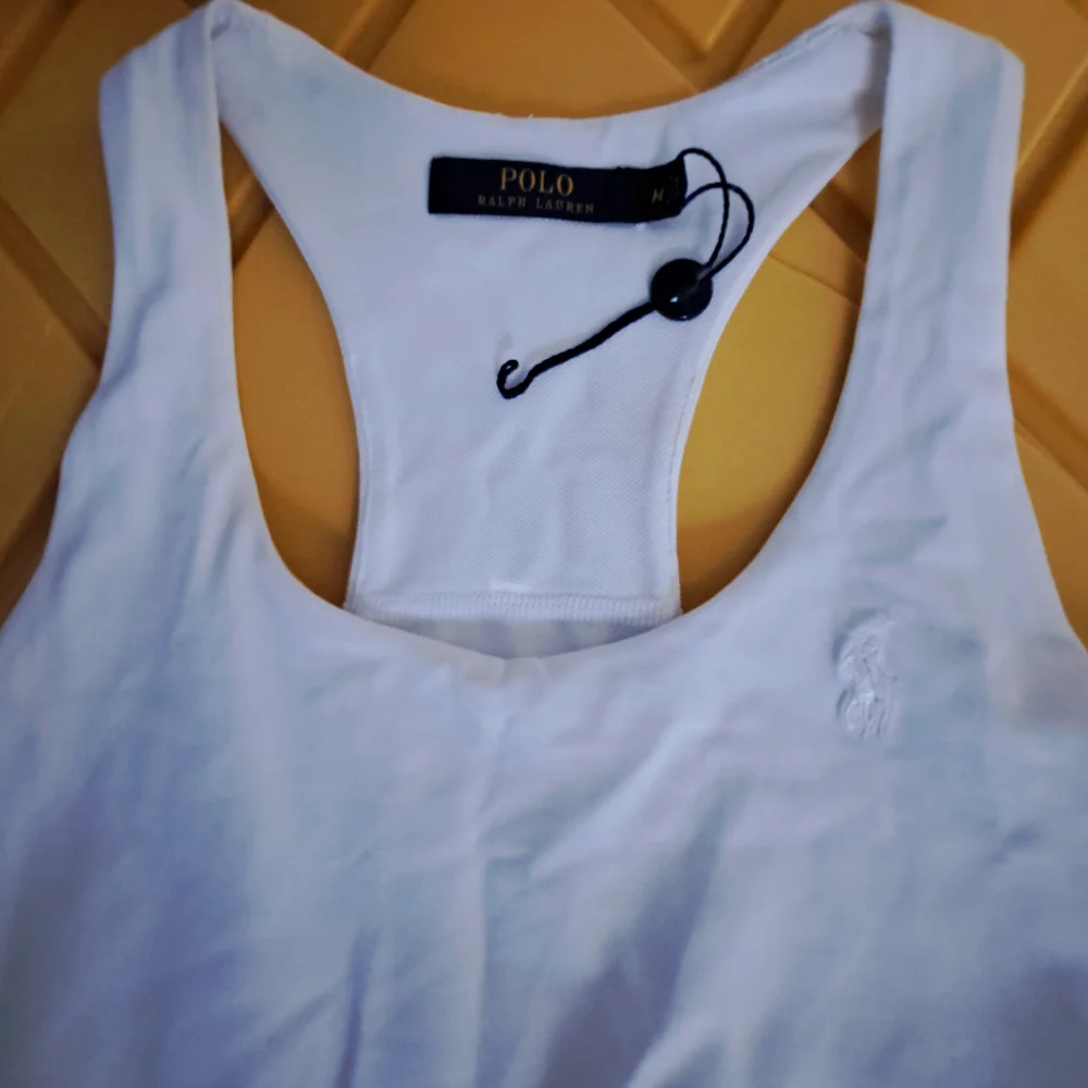 Polo Ralph Lauren Girls White Racerback Ruffle Hem Tennis Dress Size‎ Medium